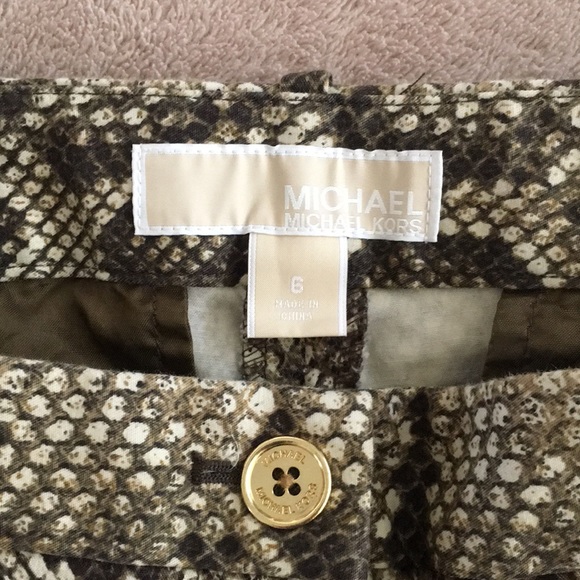 NWOT Michael Kors python print pant size 6 - Picture 5 of 6